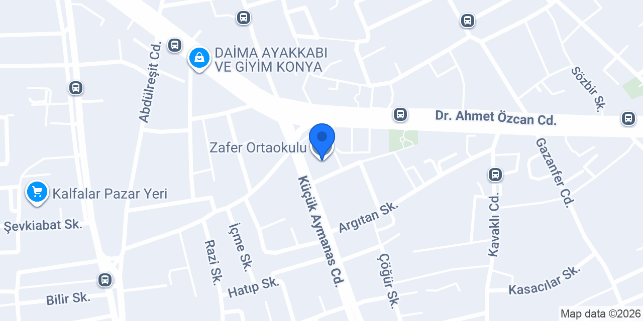 Zafer Ortaokulu konumu