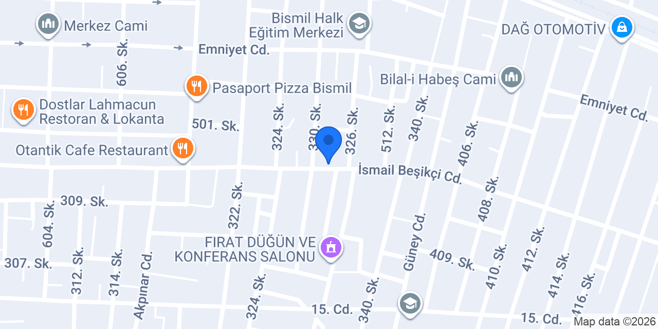 Bismil Evkur konumu