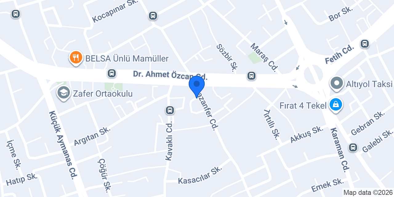 Enfes İnşaat konumu