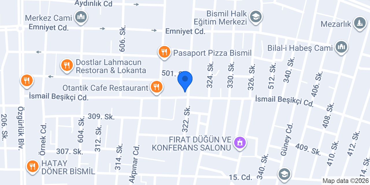 Salon Mahmut Can Erkek Kuaförü (BERBER) Bismil konumu