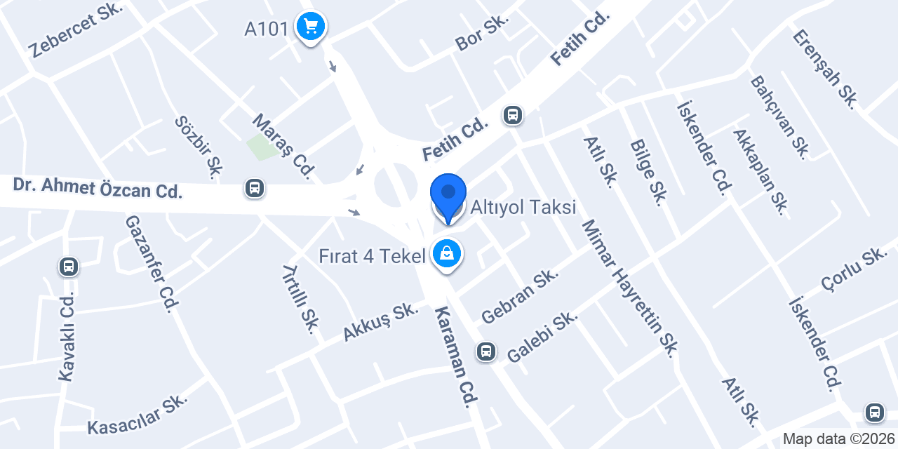 Altıyol Taksi konumu