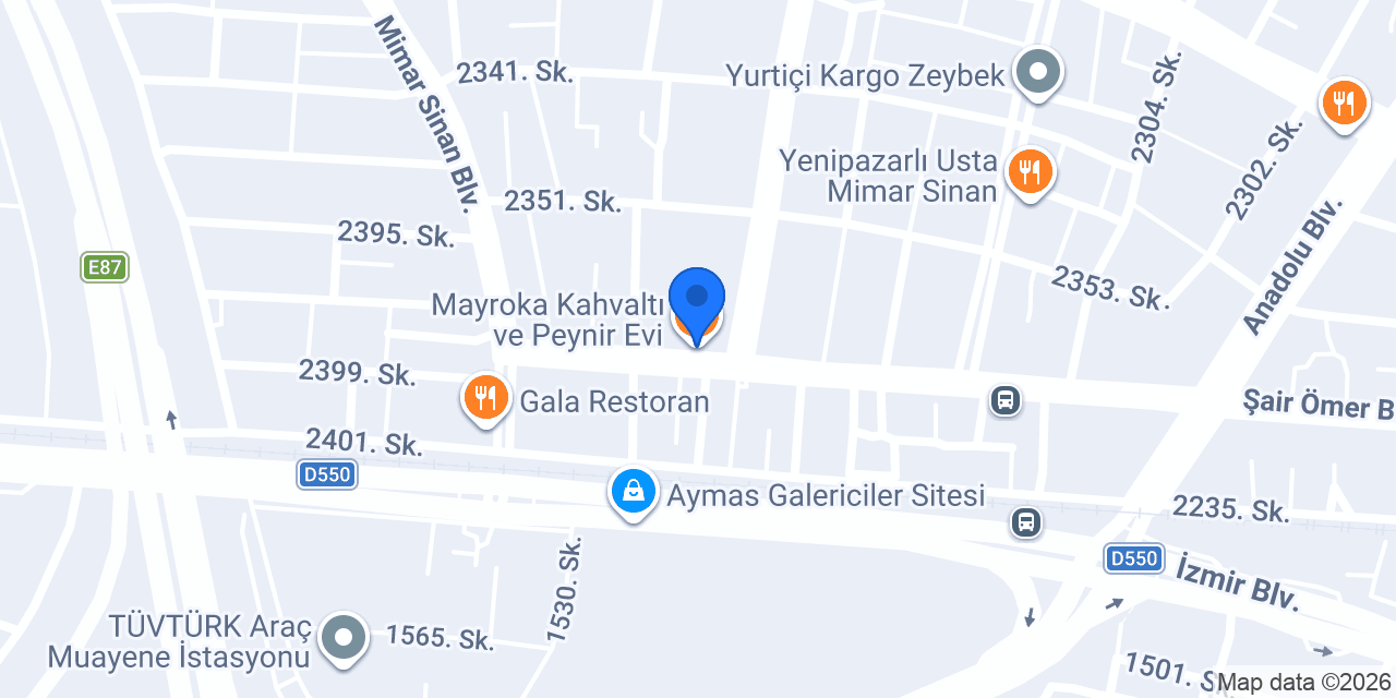 Mayroka Kahvaltı ve Peynir Evi konumu