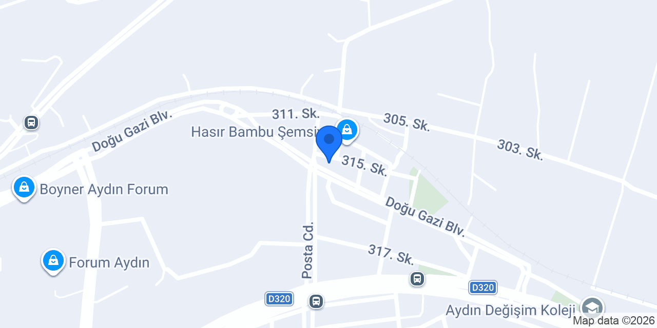 Nazik hasır bambu konumu