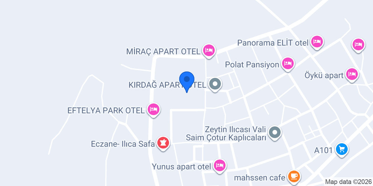 Ilıca Palmira Otel konumu