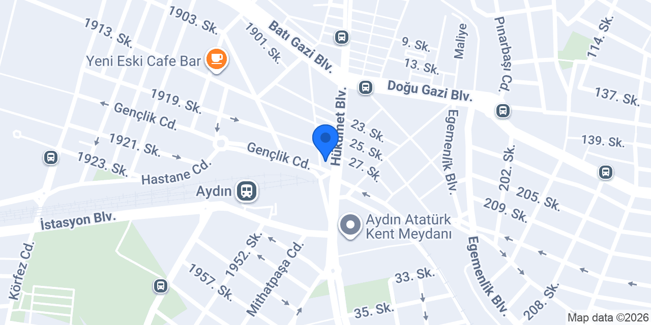 Garanti BBVA Aydın Şubesi konumu