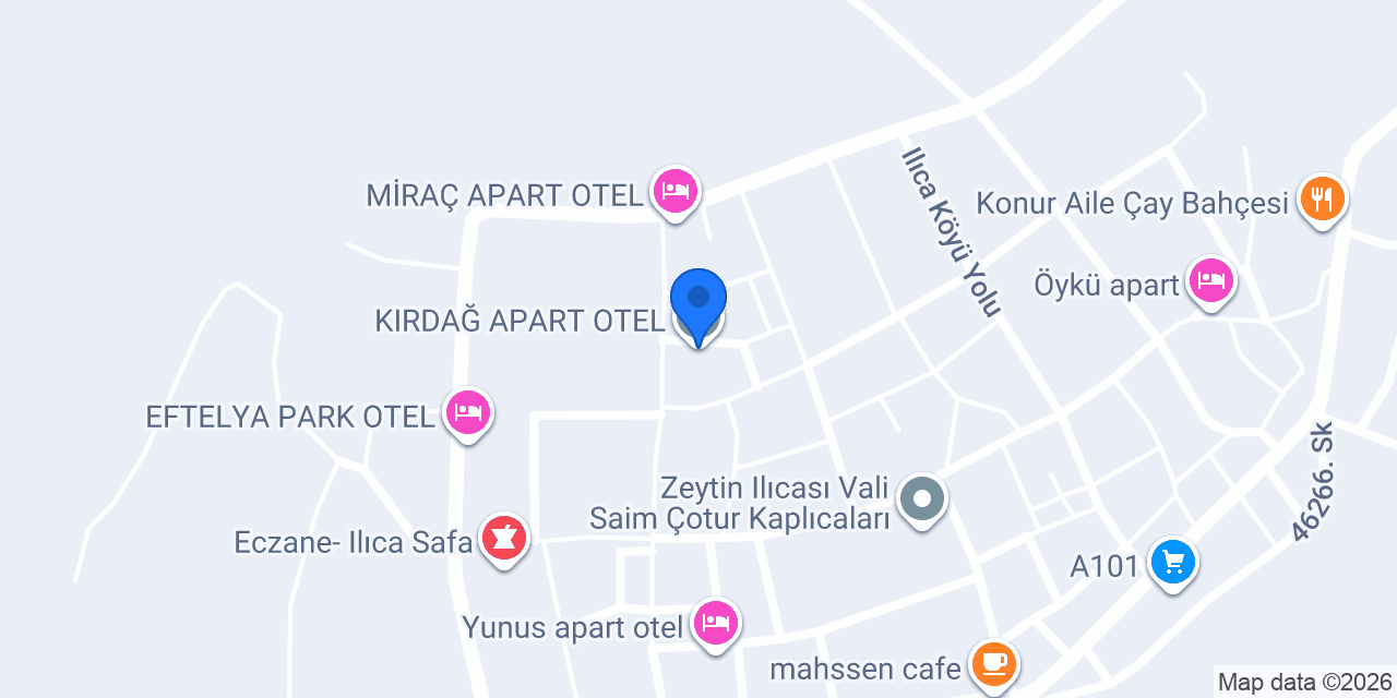 KIRDAĞ APART OTEL konumu