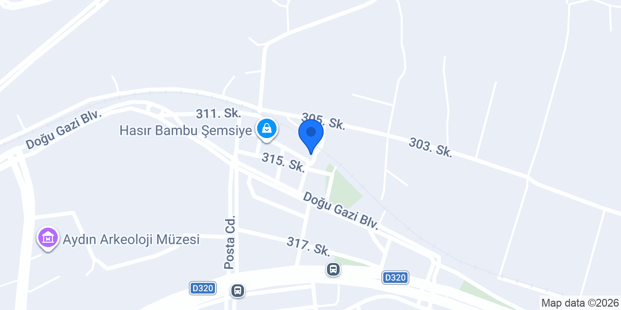 Aydın Bambu Hasır Dekorasyon konumu