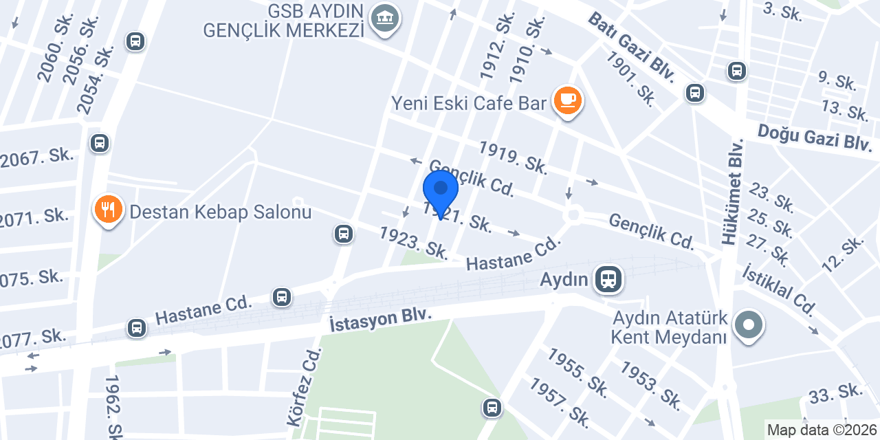 Çınar Kitabevi konumu