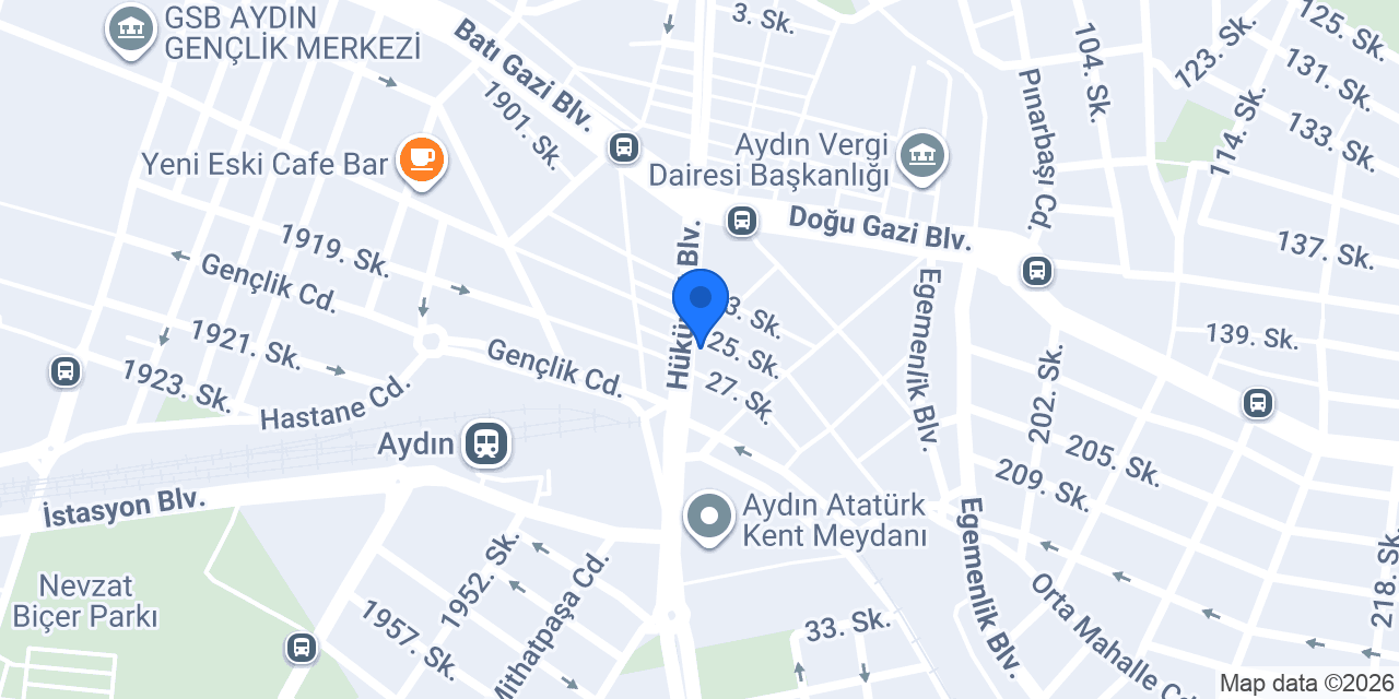Yapı Kredi - Aydın Şubesi konumu