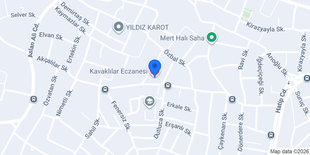 Kavaklılar Eczanesi konumu