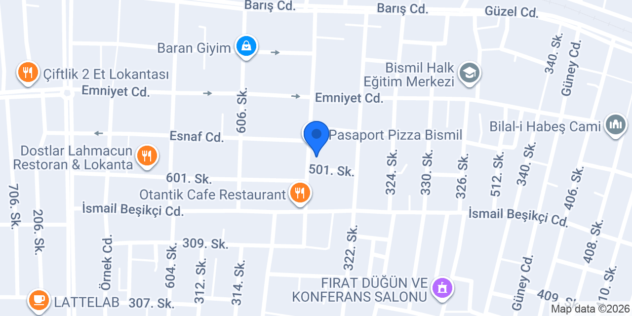 Bir Demet Çiçek Evi 2 konumu