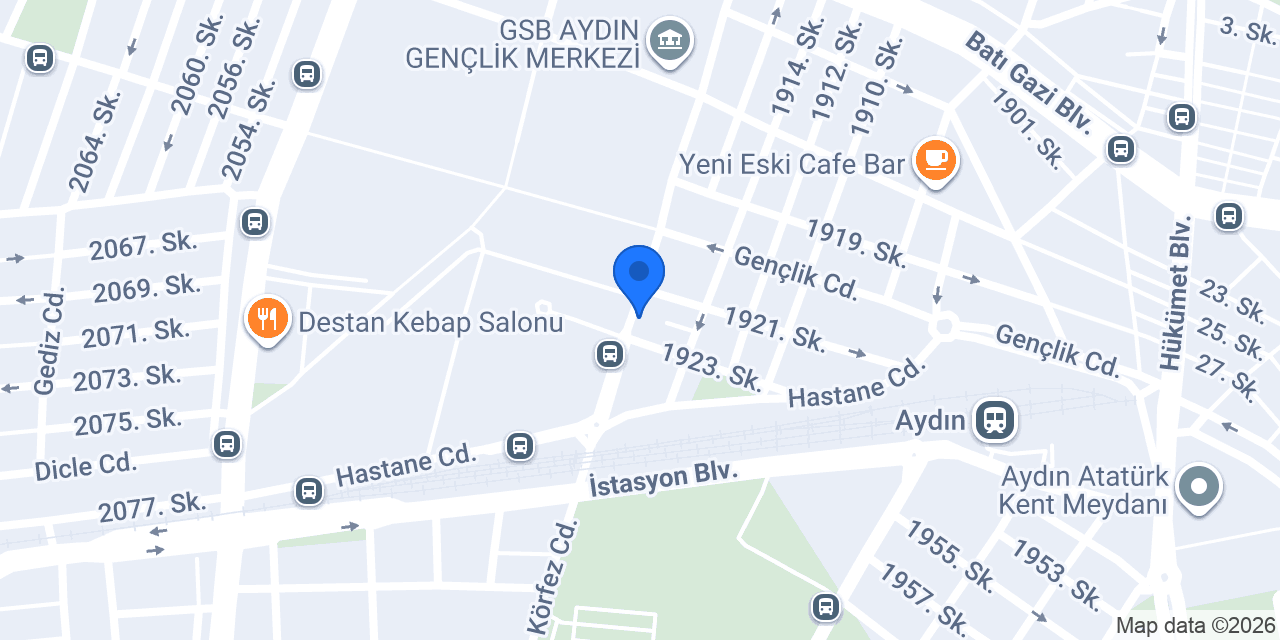 Aydın Kalıpçı Eczanesi konumu