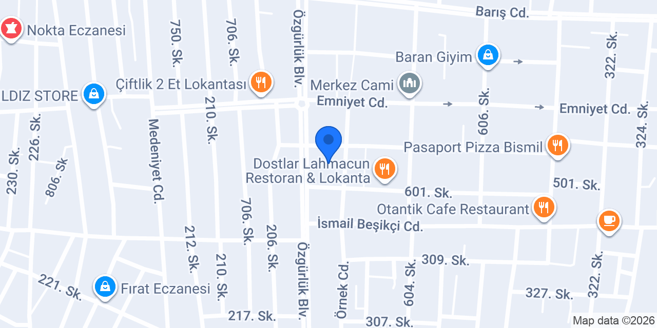 Pasur Ocakbaşı Bismil konumu