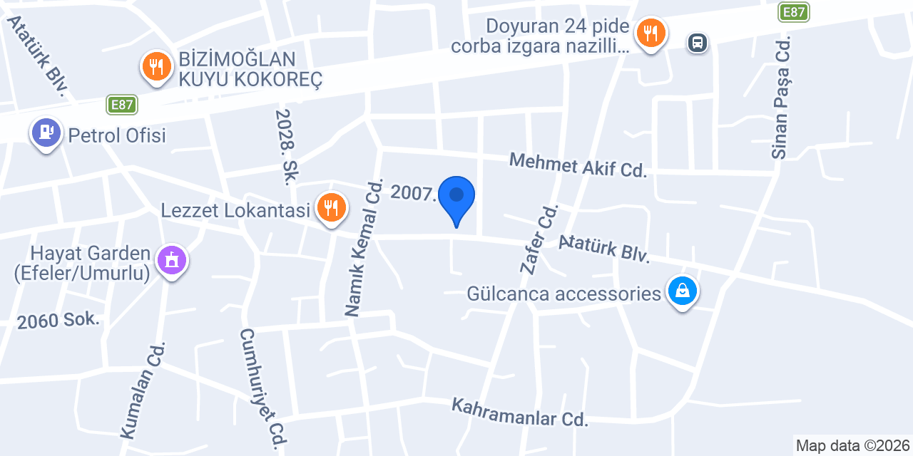 mutlu Organizasyon konumu