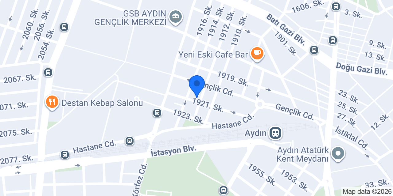 Aydın Mavi Medikal konumu