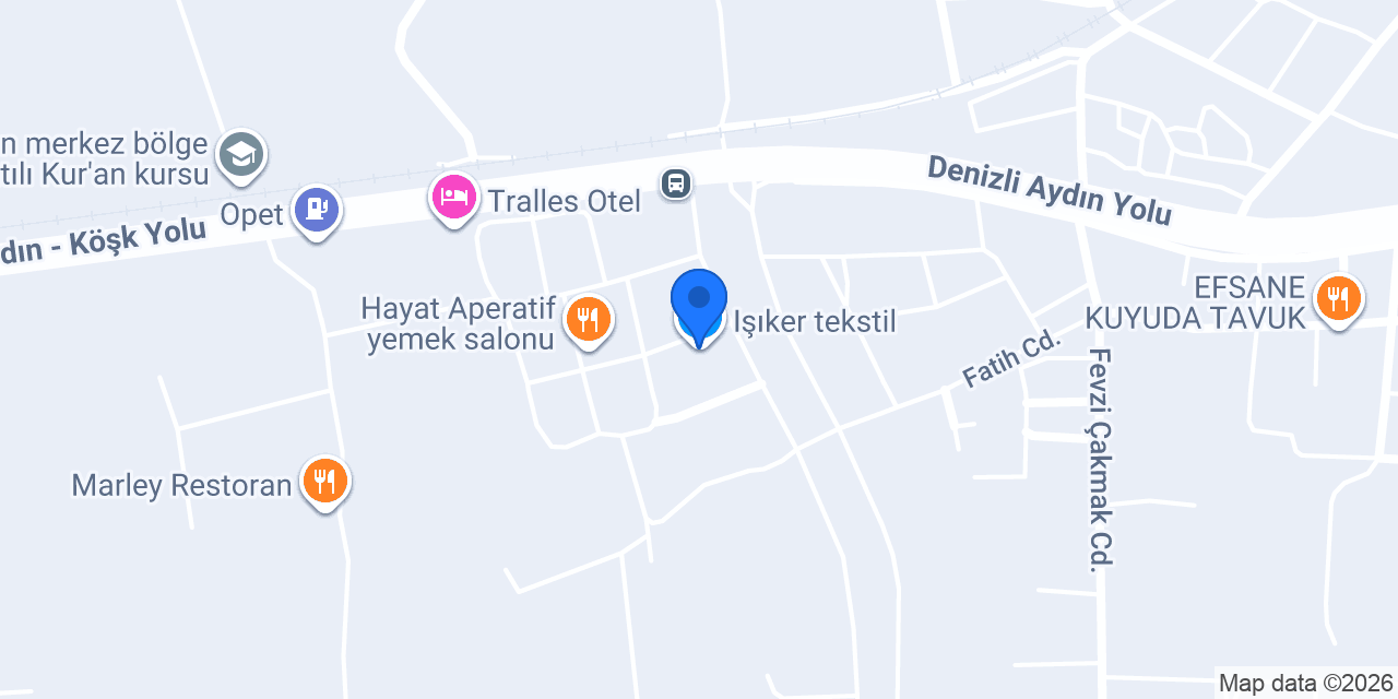 Işıker tekstil konumu