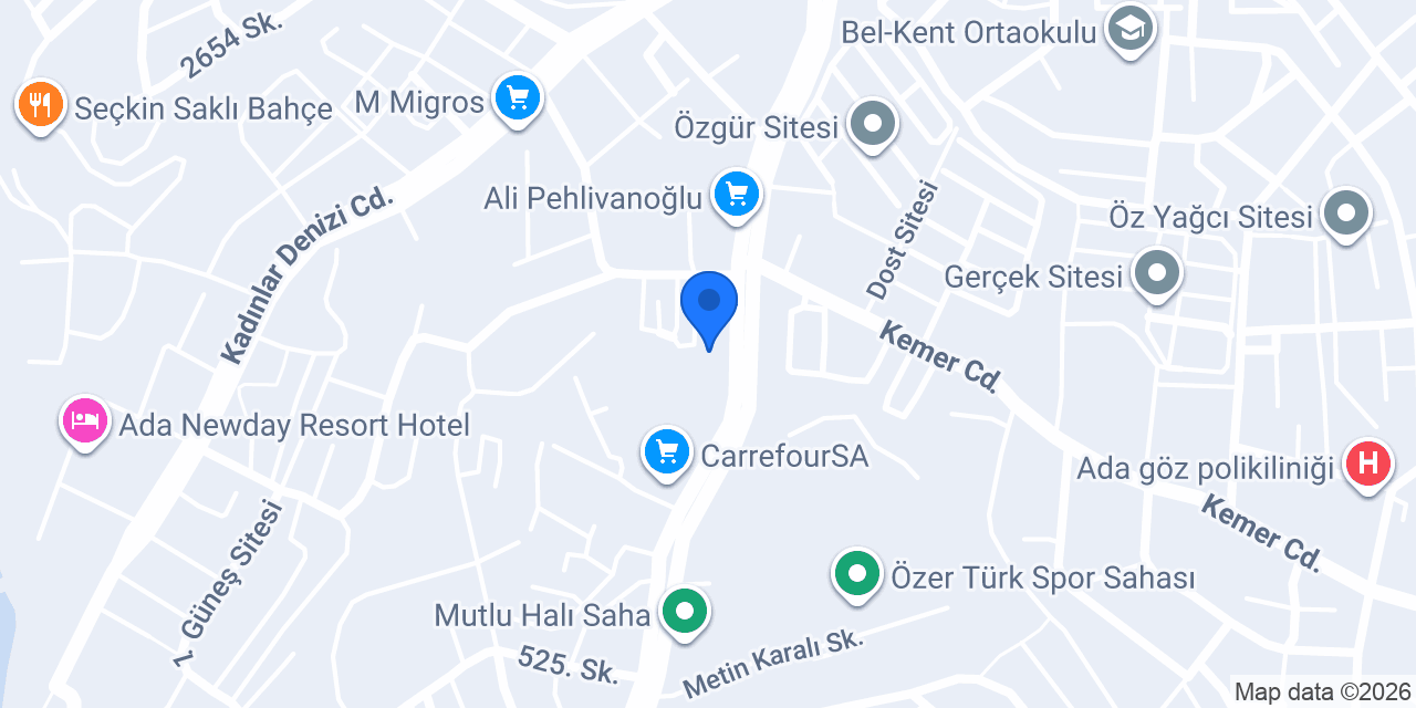 Hitit Pansiyon konumu
