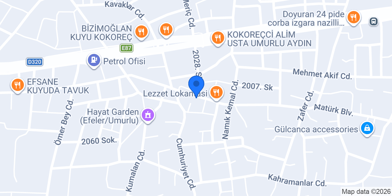 Şengönül Şarküteri konumu