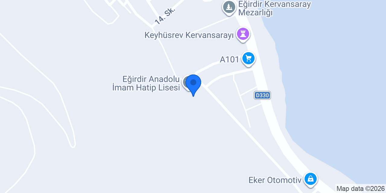 Eğirdir Anadolu İmam Hatip Lisesi konumu