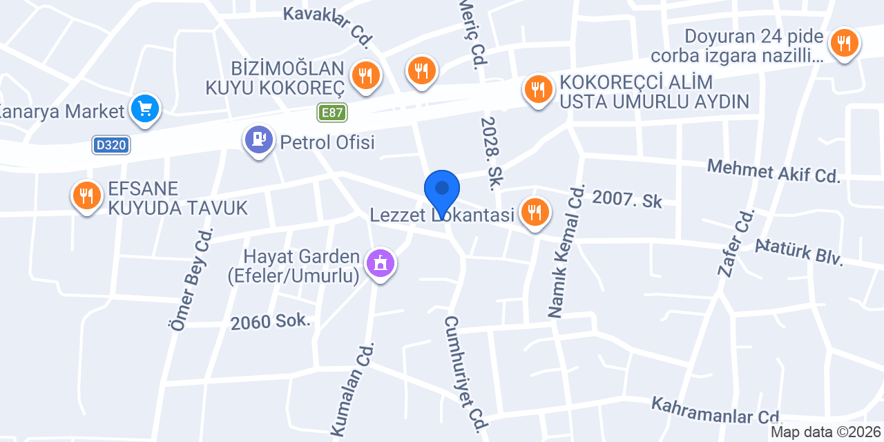 Eliz Et Döner konumu