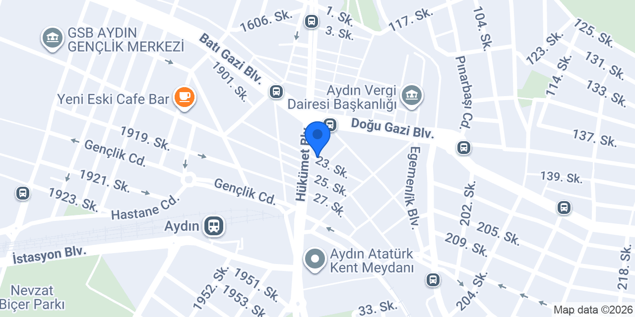 Öz Tralles pansiyon konumu