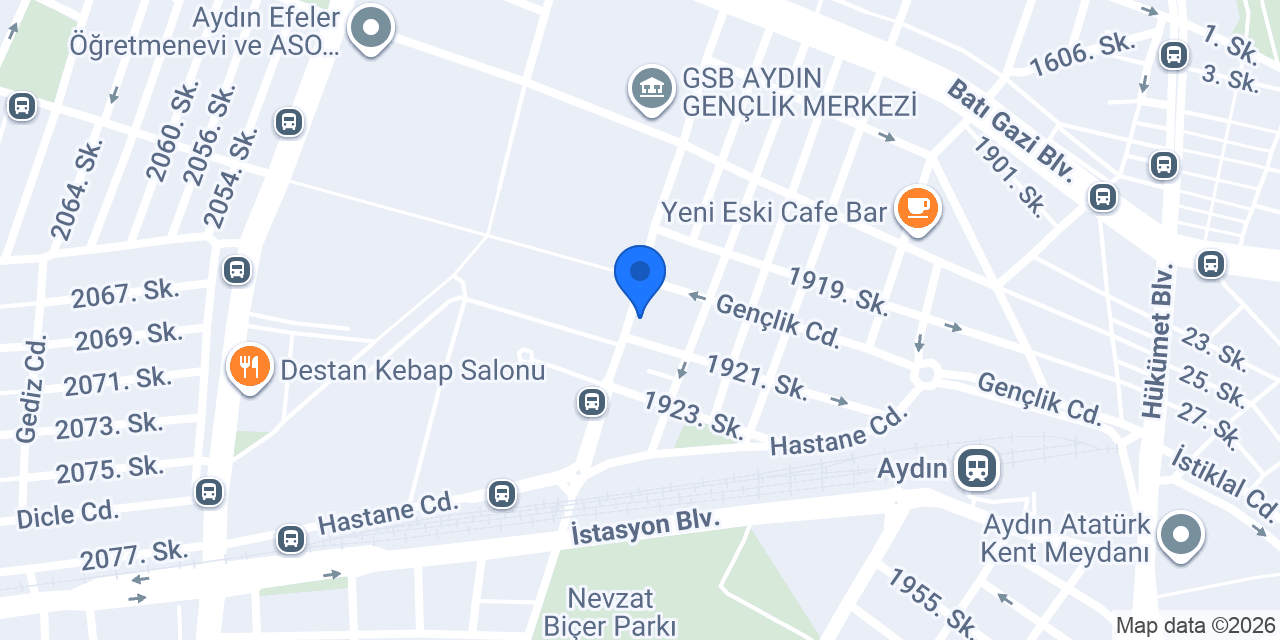 Erzurum Cağ Kebap konumu