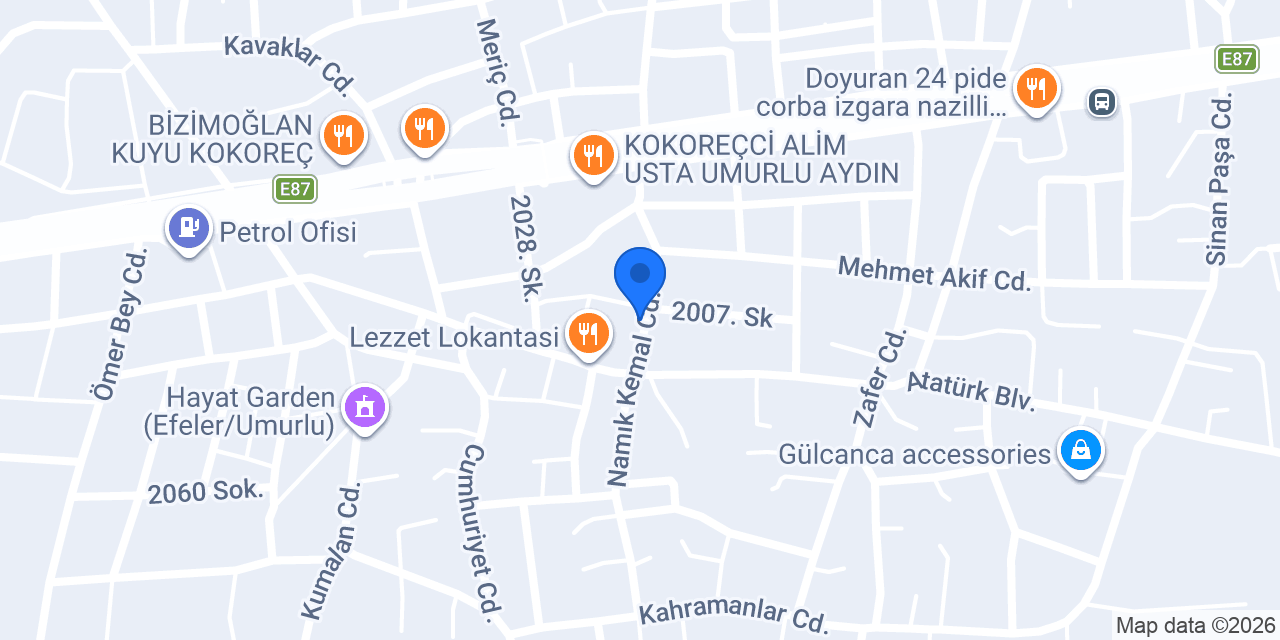 Zafer Home Umurlu konumu