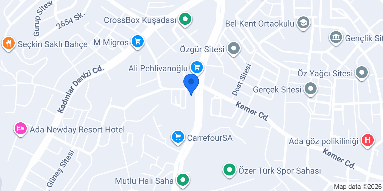 Aura Pansiyon konumu