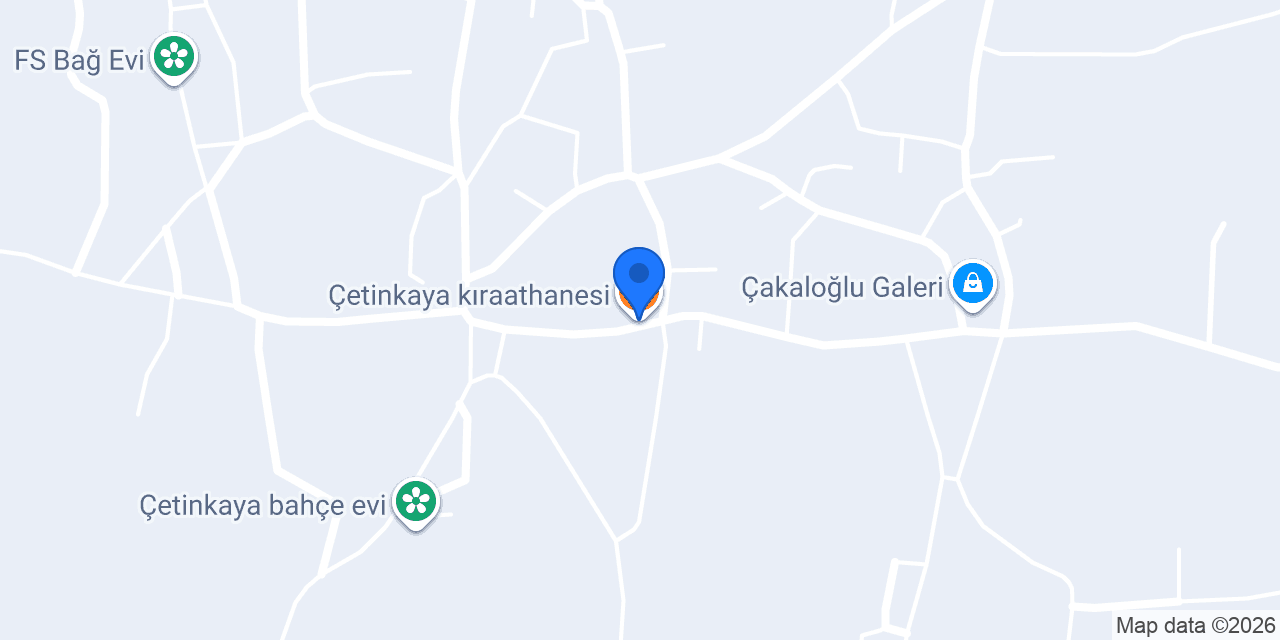 Çetinkaya kıraathanesi konumu