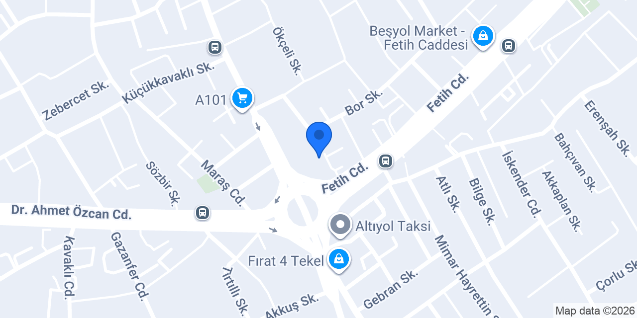 Öğrenci İstasyonu - Altıyol konumu