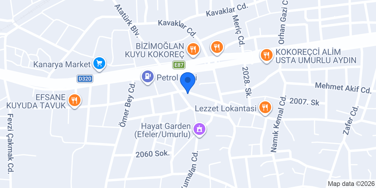 ATEŞ BUTİK konumu