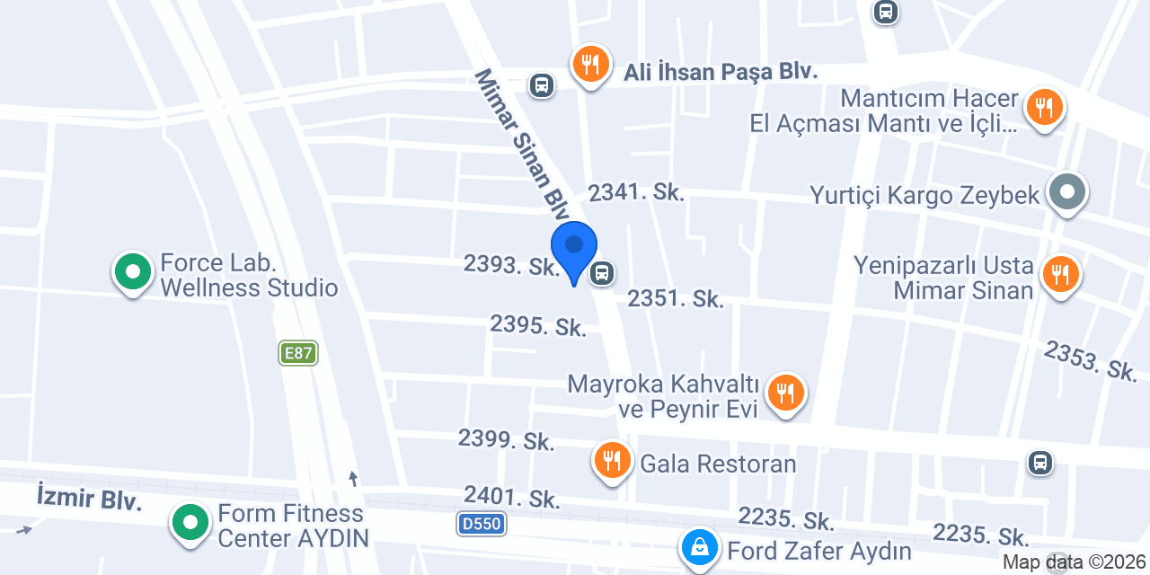 Domino's Pizza Mimar Sinan konumu