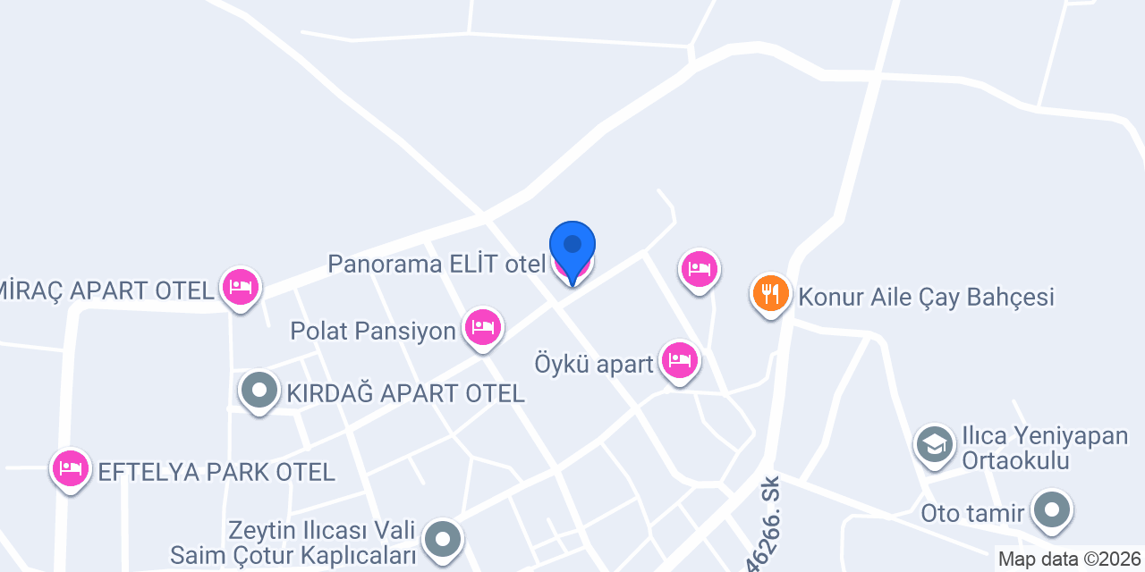 Panorama ELİT otel konumu