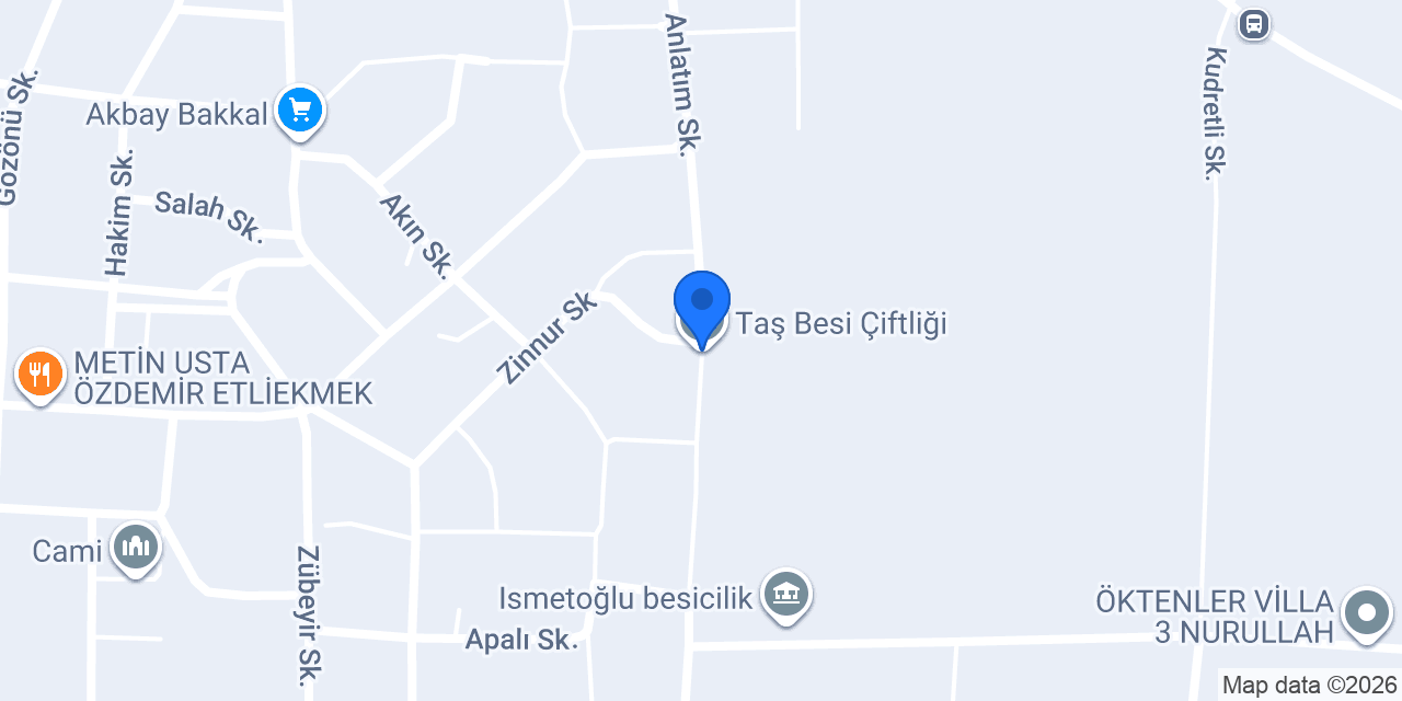 Taş Besi Çiftliği konumu