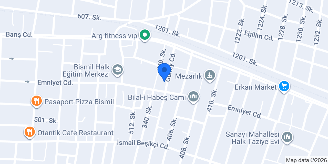 Güzey Oto Lastik konumu
