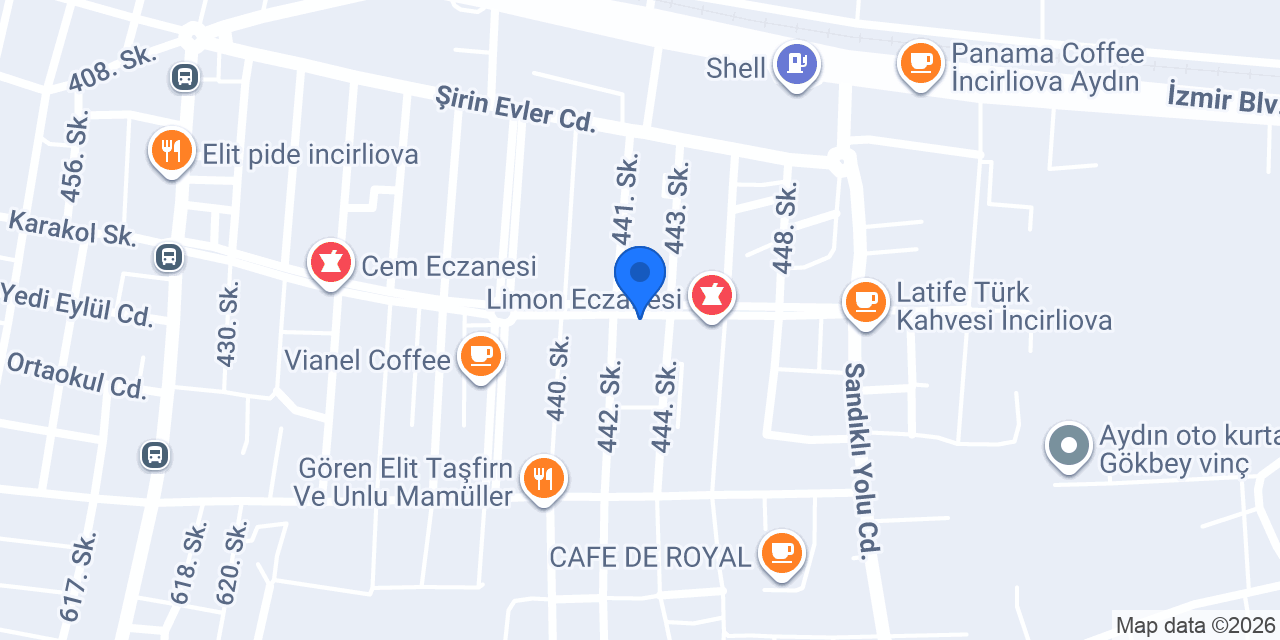 Oses Çiğ Köfte konumu