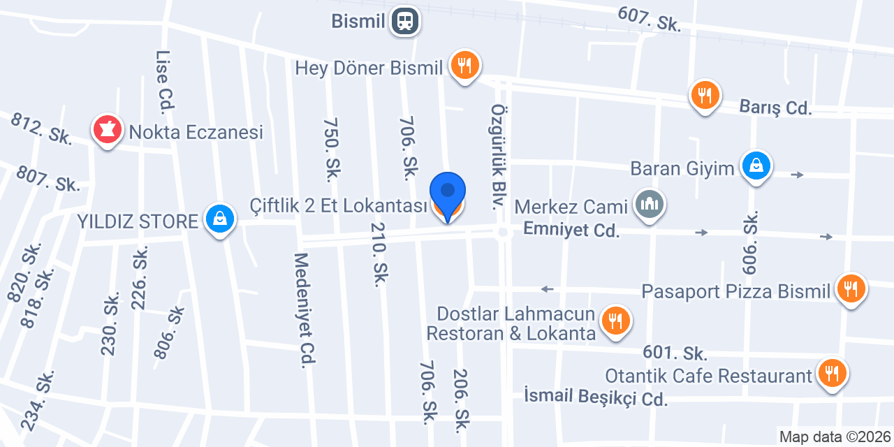 Çiftlik 2 Et Lokantası konumu