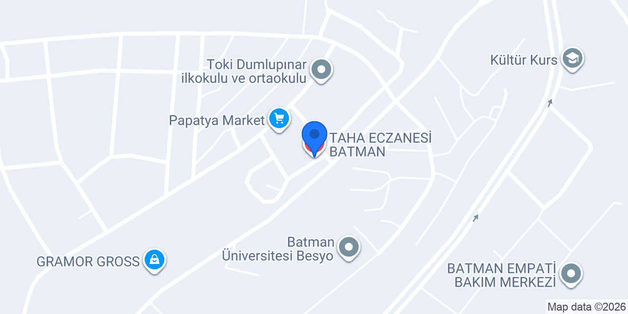 TAHA ECZANESİ BATMAN konumu