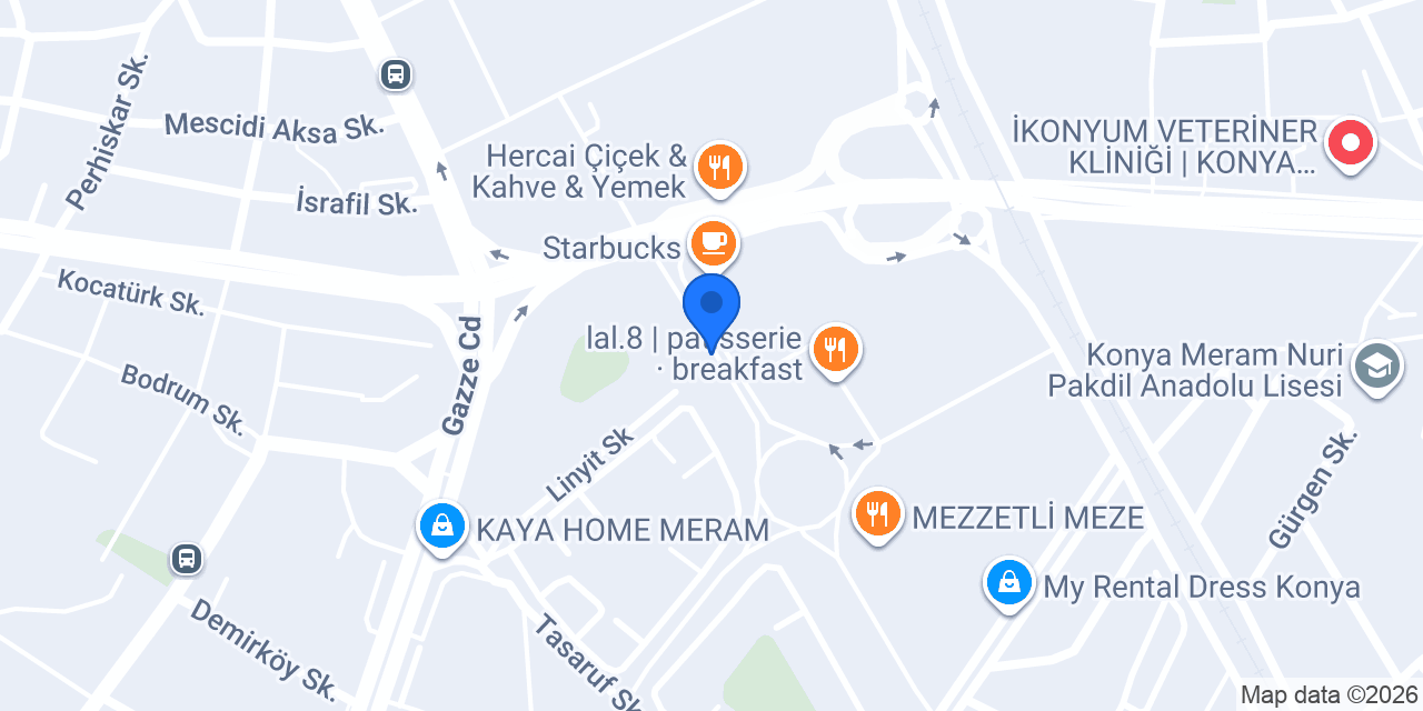 Eseroğlu Baklava Meram konumu