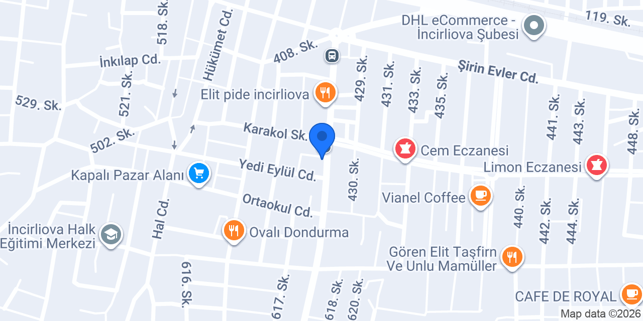 Ozsa Yapı Market konumu