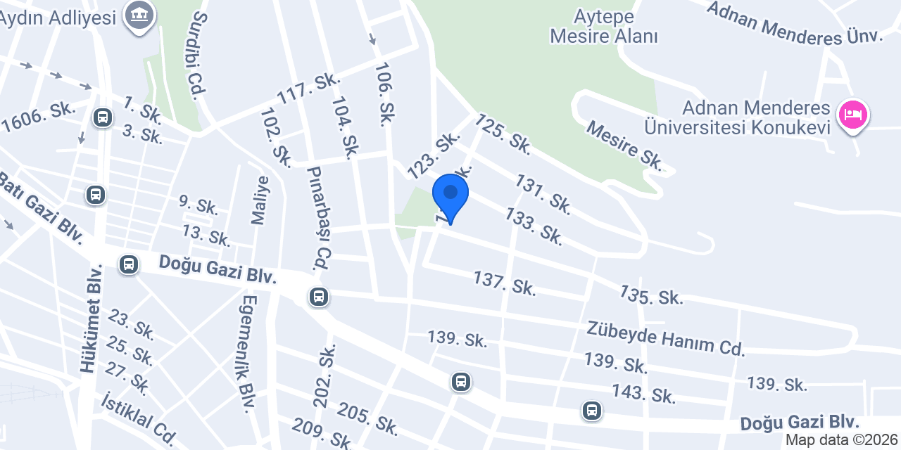 Aydın Kampüs Akademi Erkek Yurdu konumu