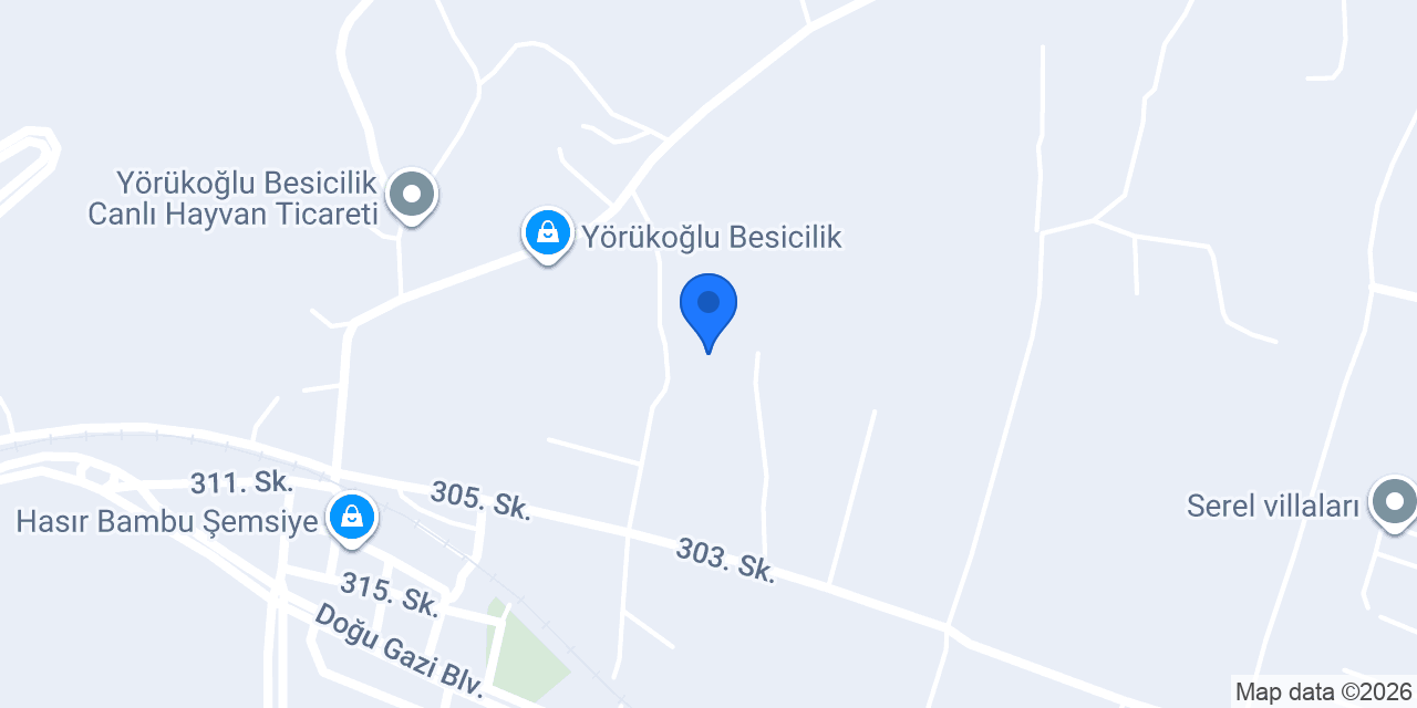 Defne hasır bambu konumu