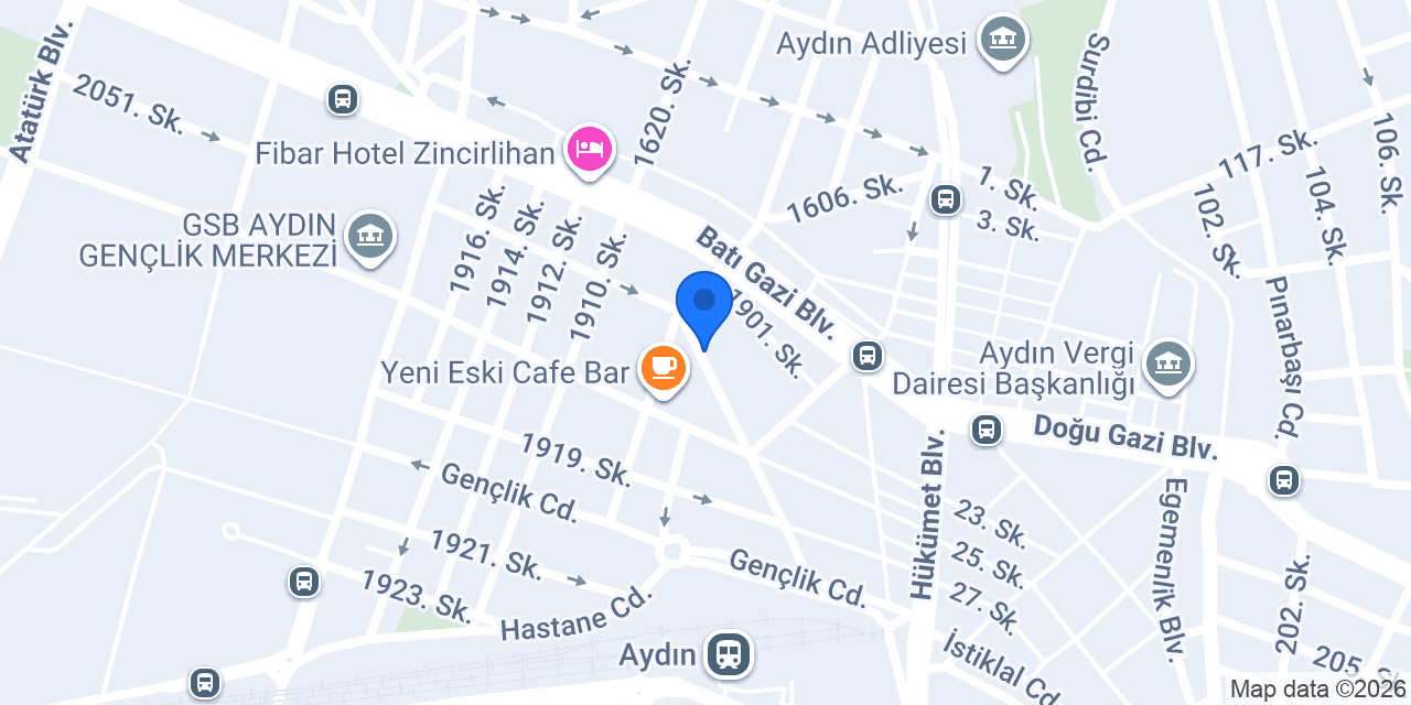 Aydın Elit Pansiyon konumu