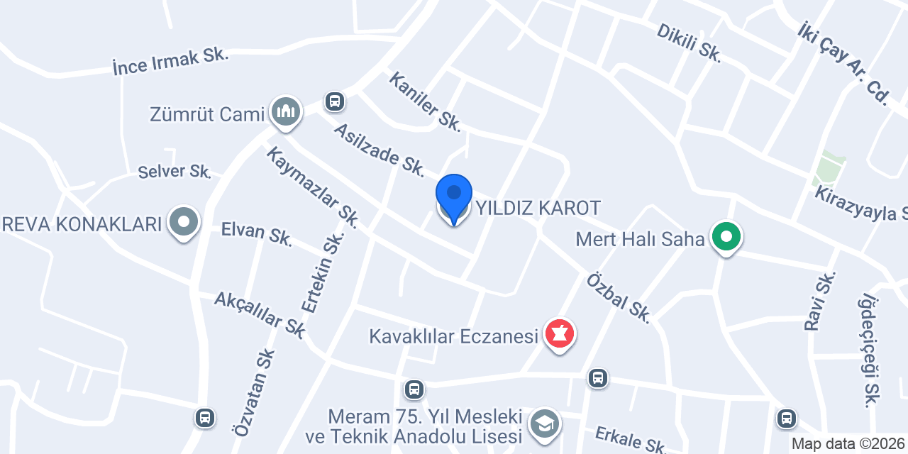 YILDIZ KAROT konumu