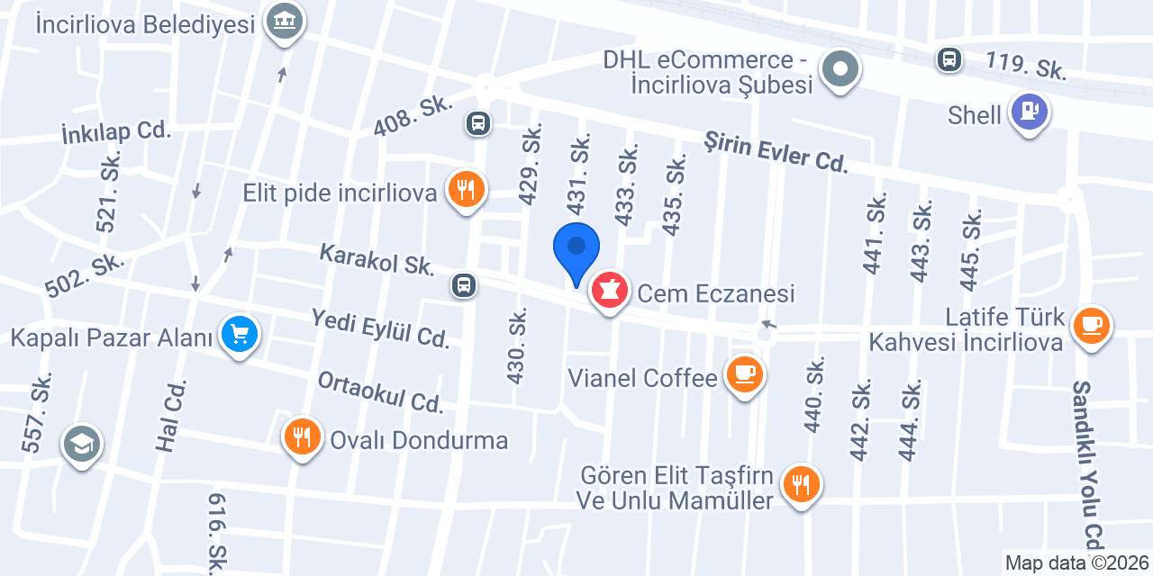 ÖZCE ENDÜSTRİYEL konumu