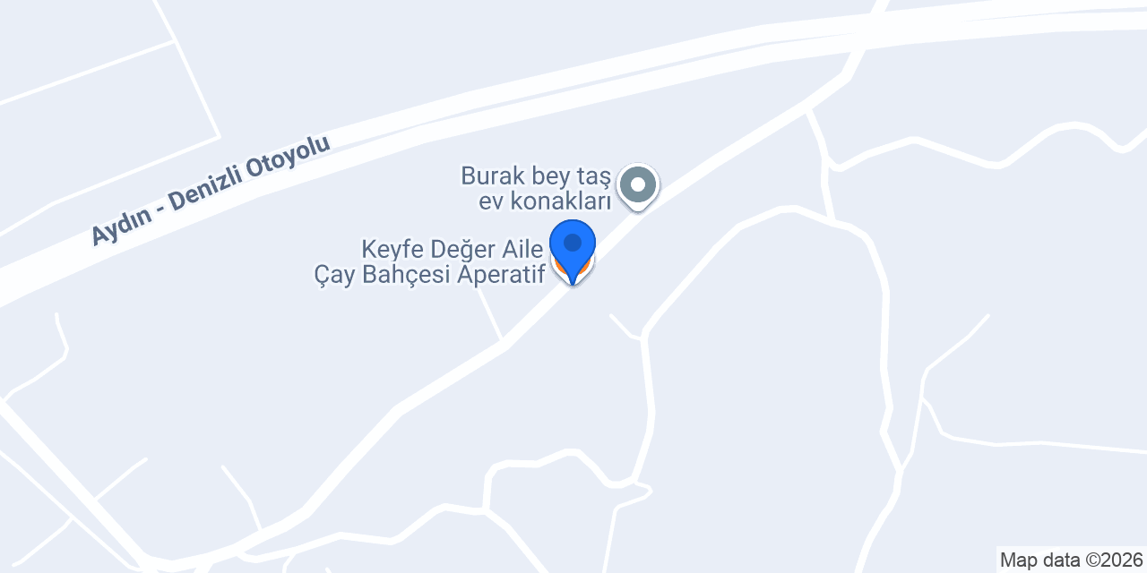 Keyfe Değer Aile Çay Bahçesi Aperatif konumu