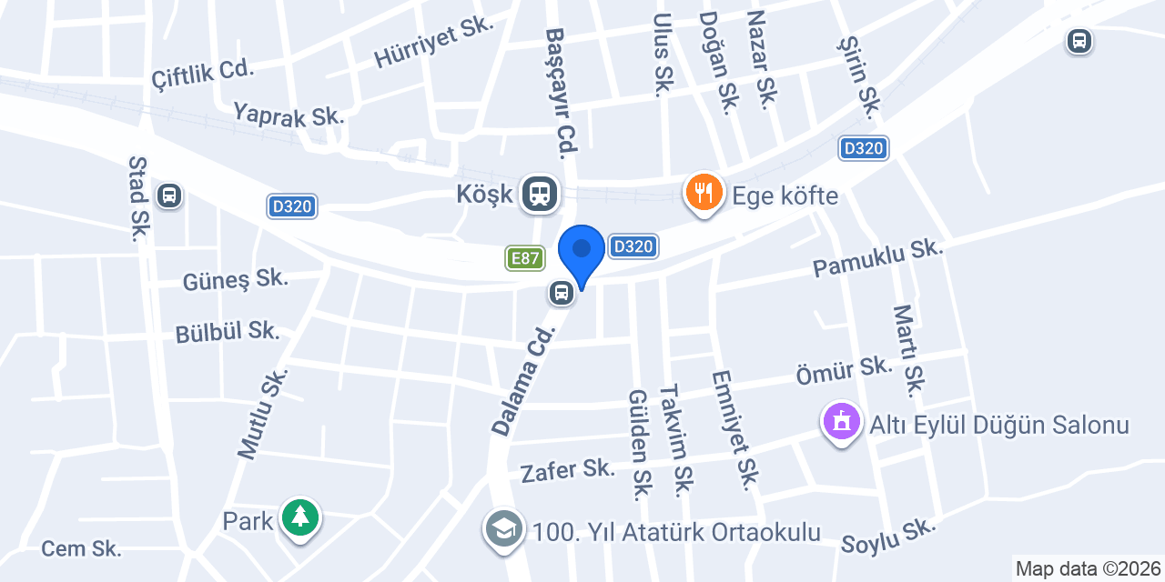 Köşk Belediyesi konumu