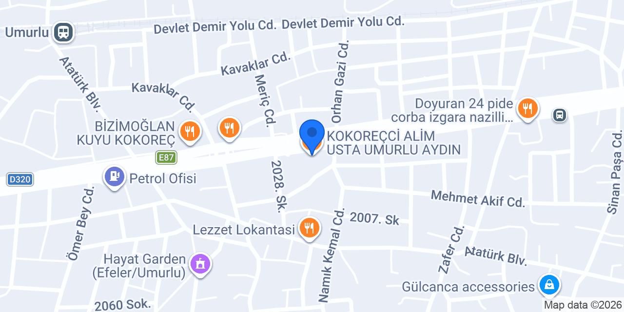 KOKOREÇCİ ALİM USTA UMURLU AYDIN konumu