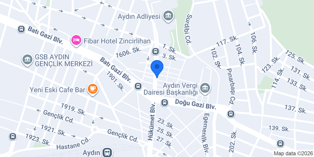 VakıfBank Aydın Şubesi konumu