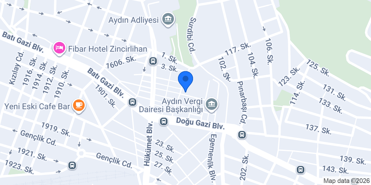Aydın 2. Noterliği konumu